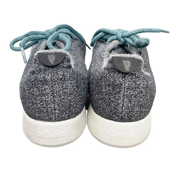 AllBirds Wool Runners Men’s Size 12 Gray Turquoise - Picture 3 of 5